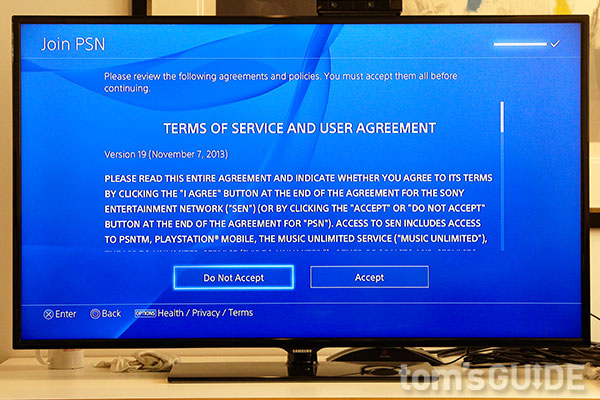 Terms of Service and User Agreement Playstation 4 